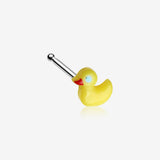 Adorable Bath Duck Toy Nose Stud Ring