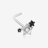 Sparkle Stars Journey L-Shaped Nose Ring