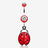 Precious Ladybug Belly Button Ring