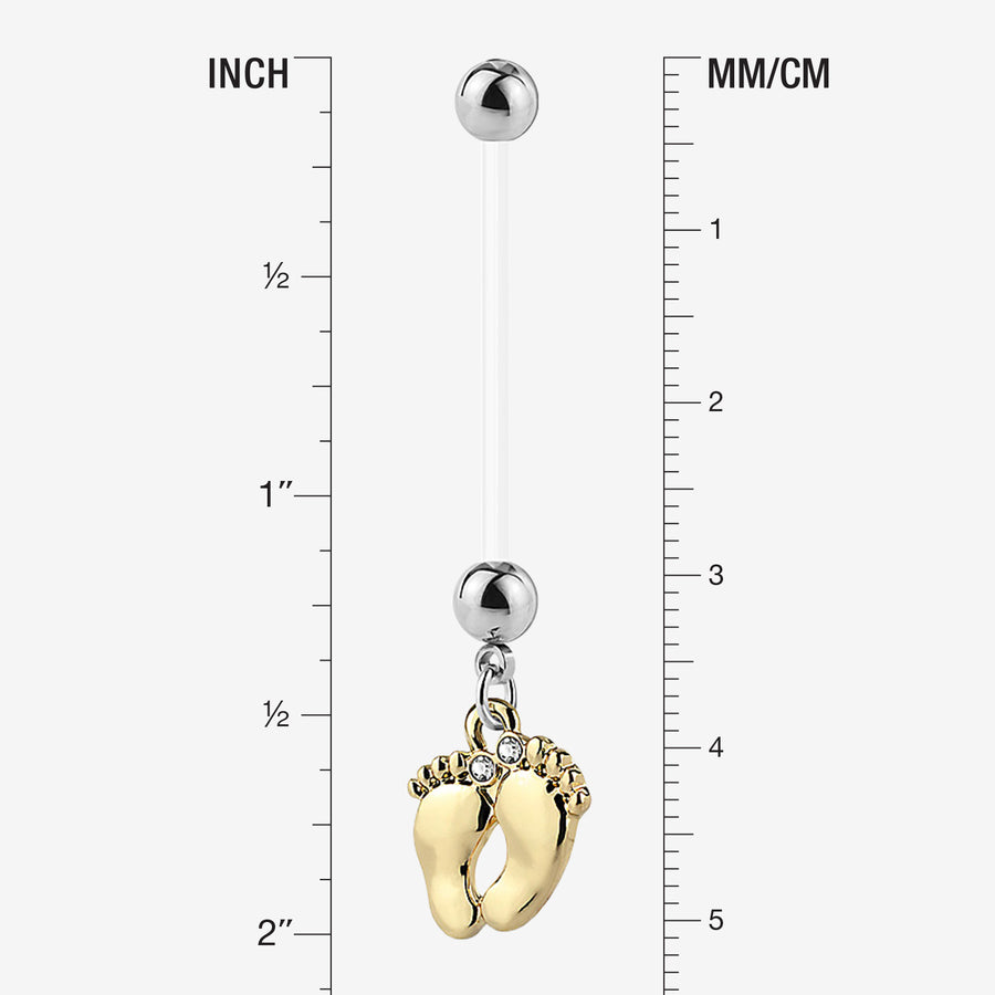 Simple Geometric Rhinestones Gifts Party Bar Stainless Steel Women Love Navel Ring Belly Piercing Belly Button Ring Body Jewelry Pink