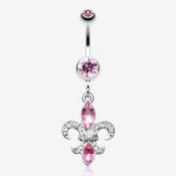 Classic Fleur de Lis Belly Ring