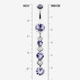 Detail View 1 of Gems Galore Belly Button Ring-Tanzanite