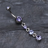 Detail View 2 of Gems Galore Belly Button Ring-Tanzanite