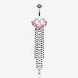 Butterfly Dazzle Showers Belly Button Ring