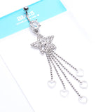 Detail View 4 of Enchanting Shooting Star Belly Button Ring-Clear Gem