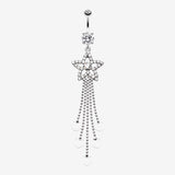 Enchanting Shooting Star Belly Button Ring