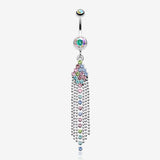 Sparkle Showers Belly Button Ring