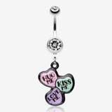 Triple Heart Statement Belly Ring