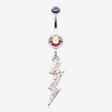 Lightning Bolt Radiance Belly Button Ring