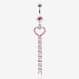 Luxuriant Heart Belly Button Ring