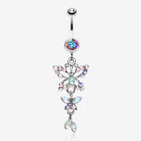 Glam Butterfly Fall Fancy Belly Ring