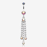 Cascading Sparkle Belly Button Ring