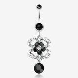 Flower Aura Belly Button Ring