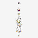 Glistening Chandelier Belly Button Ring