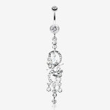 Glistening Chandelier Belly Button Ring