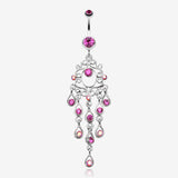 Classic Chandelier Sparkle Belly Ring