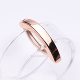 Detail View 1 of Rose Gold Classic Minimalist Steel Curved Bar Clicker