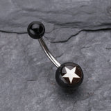 Detail View 2 of Nova Star Acrylic Belly Button Ring-White