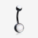 Colorline Hologram Sparkle Steel Belly Button Ring
