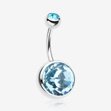 The Giant Sparkle Gem Ball Belly Button Ring