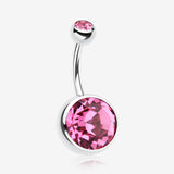 The Giant Sparkle Gem Ball Belly Button Ring