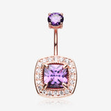 Rose Gold Sparkle Essentia Belly Button Ring