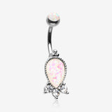 Victorian Adorn Opalescent Sparkle Belly Button Ring