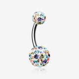 Brilliant Multi-Gem Sprinkle Sparkle Belly Ring