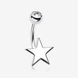 Nova Star Steel Belly Button Ring