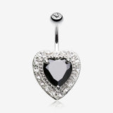 Heart Extravagant Belly Button Ring