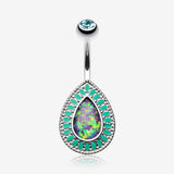 Classic Chakra Opal Belly Button Ring
