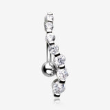Grand Journey Sparkle Reverse Belly Button Ring