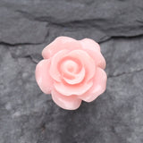 Detail View 2 of Dainty Rose Cartilage Earring-Pink