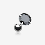 Round Gem Crystal Cartilage Earring