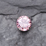 Detail View 2 of Round Gem Crystal Cartilage Earring-Pink