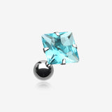 Square Gem Crystal Cartilage Earring