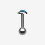 Detail View 3 of Gem Sparkle Cartilage Tragus Earring-Aqua
