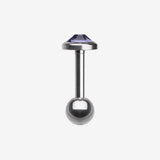 Detail View 3 of Gem Sparkle Cartilage Tragus Earring-Tanzanite