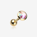 Golden Gem Sparkle Cartilage Tragus Earring