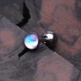 Detail View 1 of Iridescent Revo Sparkle Cartilage Tragus Barbell
