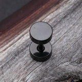 Detail View 1 of Blackline Steel Plate Cartilage Tragus Earring
