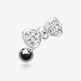 Multi-Gem Sparkle Bow Tie Cartilage Earring