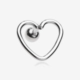 Heart Wire Steel Cartilage Tragus Earring