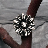 Detail View 1 of Vintage Daisy Steel Cartilage Tragus Barbell-Steel