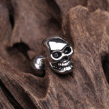 Detail View 1 of Apocalyptic Skull Cartilage Tragus Barbell
