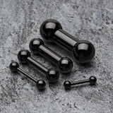 Detail View 1 of Colorline PVD Basic Steel Barbell-Black