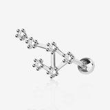 Libra Zodiac Multi-Gem Sparkles Cartilage Tragus Barbell