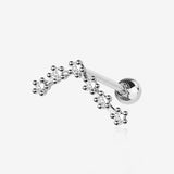 Pisces Zodiac Multi-Gem Sparkles Cartilage Tragus Barbell