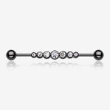 Blackline Dazzling Gem Row Industrial Barbell