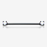 Colorline Iridescent Revo Double Prong Industrial Barbell